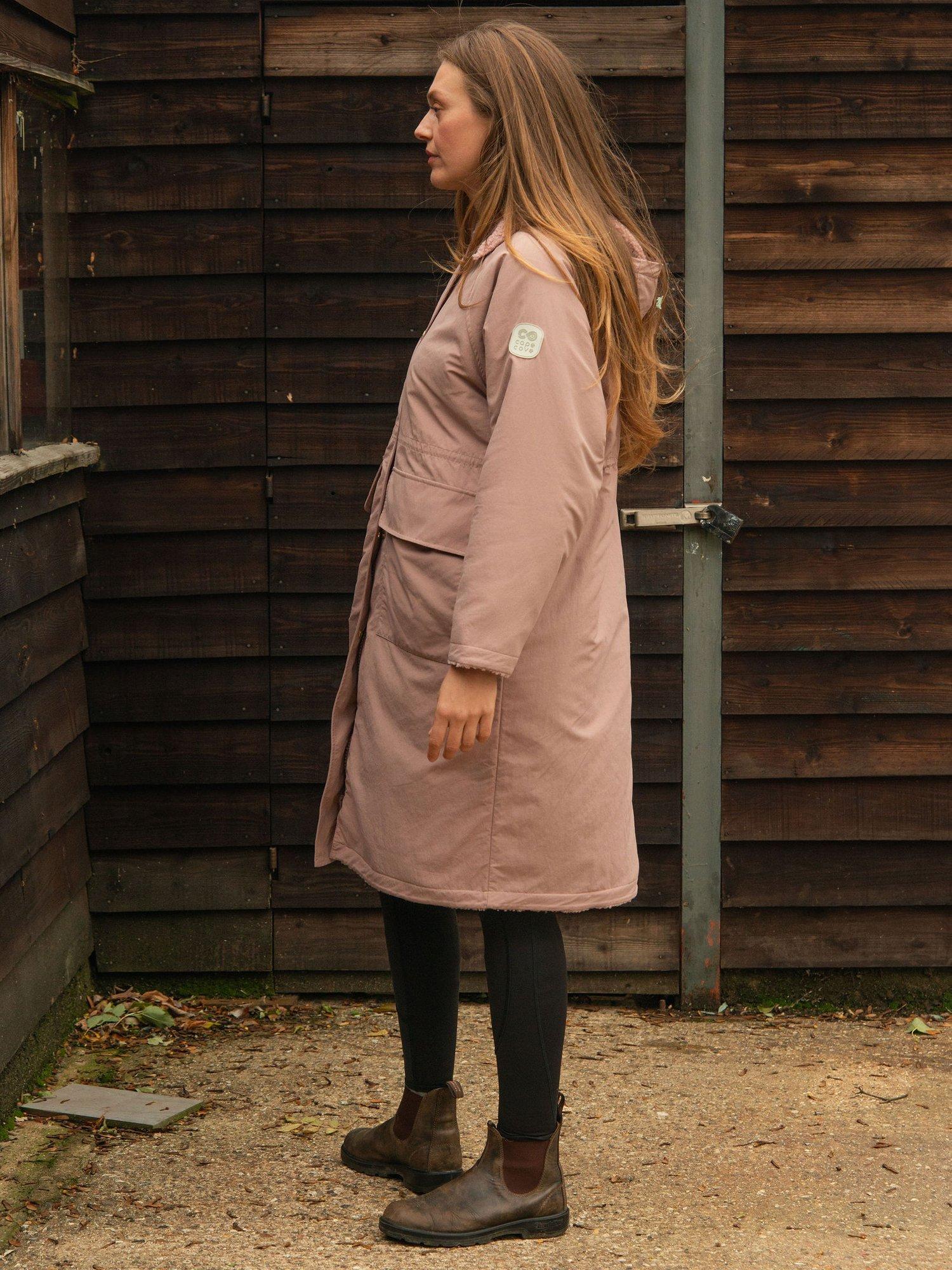 Product image 5 of 9, which shows Cape Cove Embrace Water Resistant Coat, Pink, XS