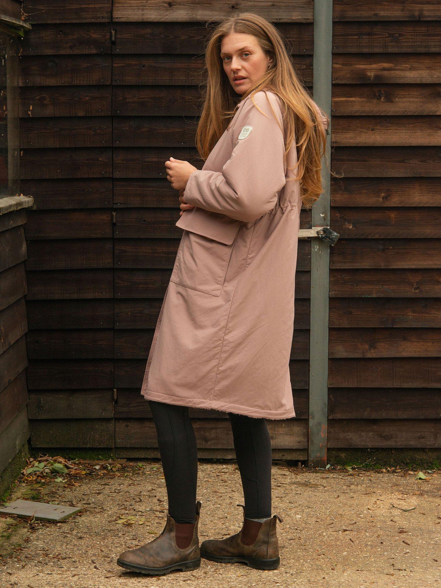 Product image 7 of 9, which shows Cape Cove Embrace Water Resistant Coat, Pink, XS