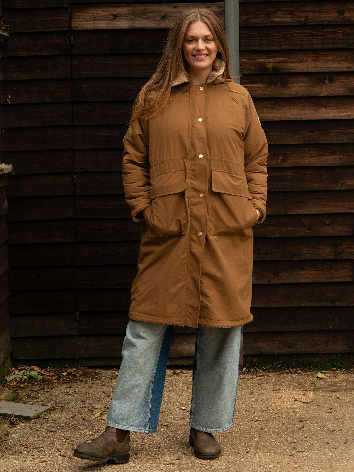 Product image 5 of 7, which shows Cape Cove Embrace Water Resistant Coat, Brown, XS