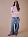 Cape Cove Dusk Pure Merino Wool Jumper, Pink