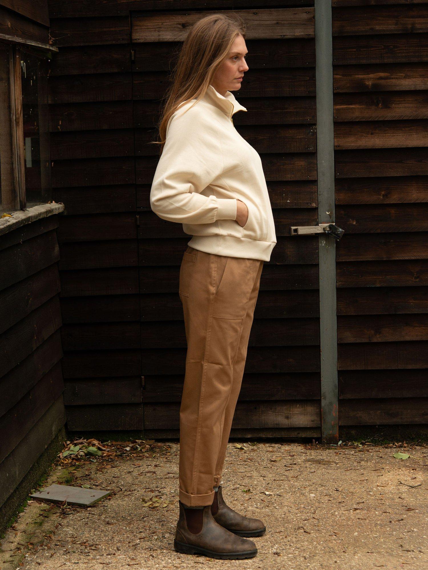 Product image 2 of 6, which shows Cape Cove Tarot Boxy Sweatshirt, Cream, XS