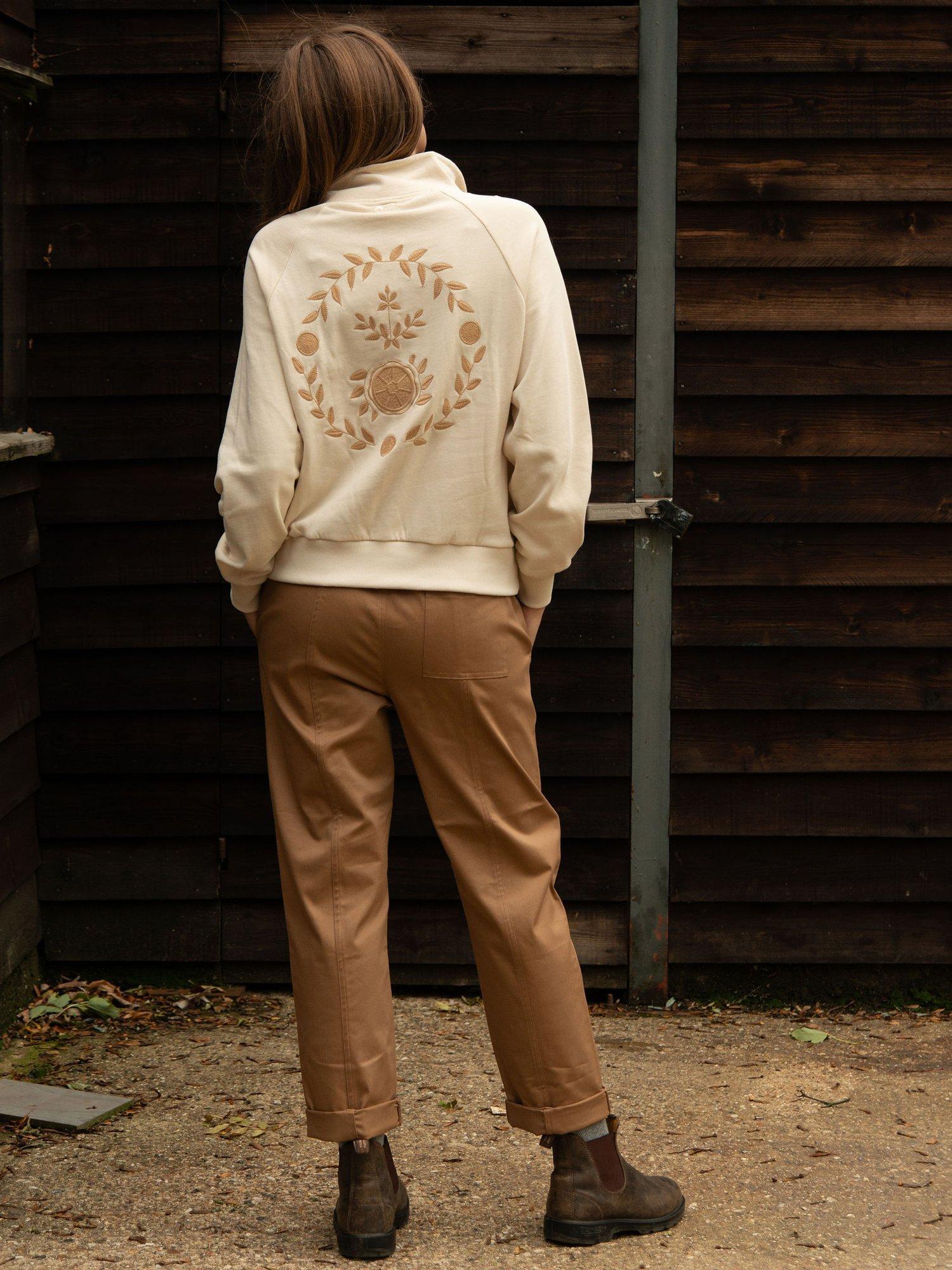 Product image 3 of 6, which shows Cape Cove Tarot Boxy Sweatshirt, Cream, XS