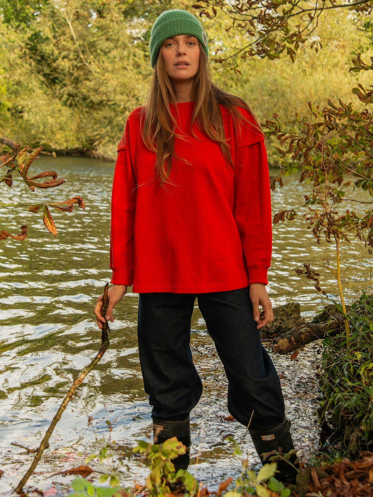 Product image 1 of 8, which shows Cape Cove Tarot Sweatshirt, Red, XS