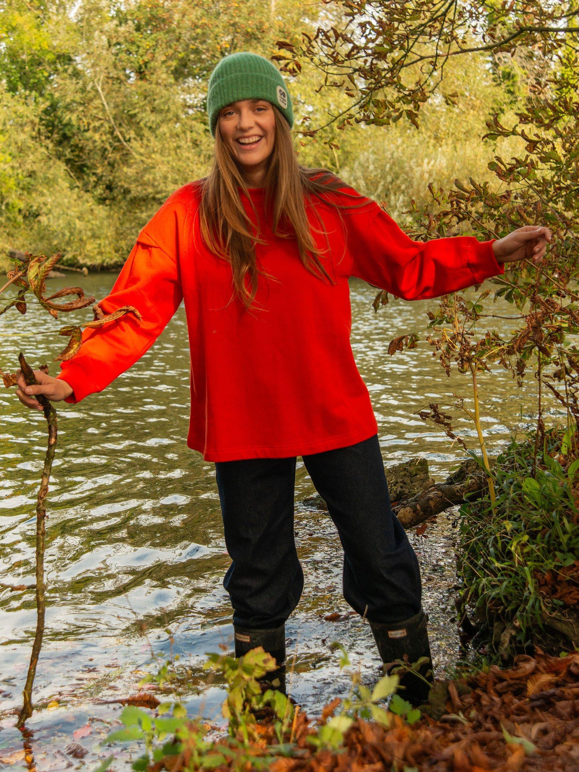 Product image 2 of 8, which shows Cape Cove Tarot Sweatshirt, Red, XS