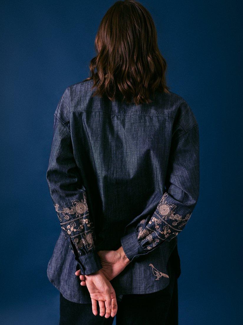 Product image 4 of 5, which shows Cape Cove Forage Denim Shirt, Blue, XS