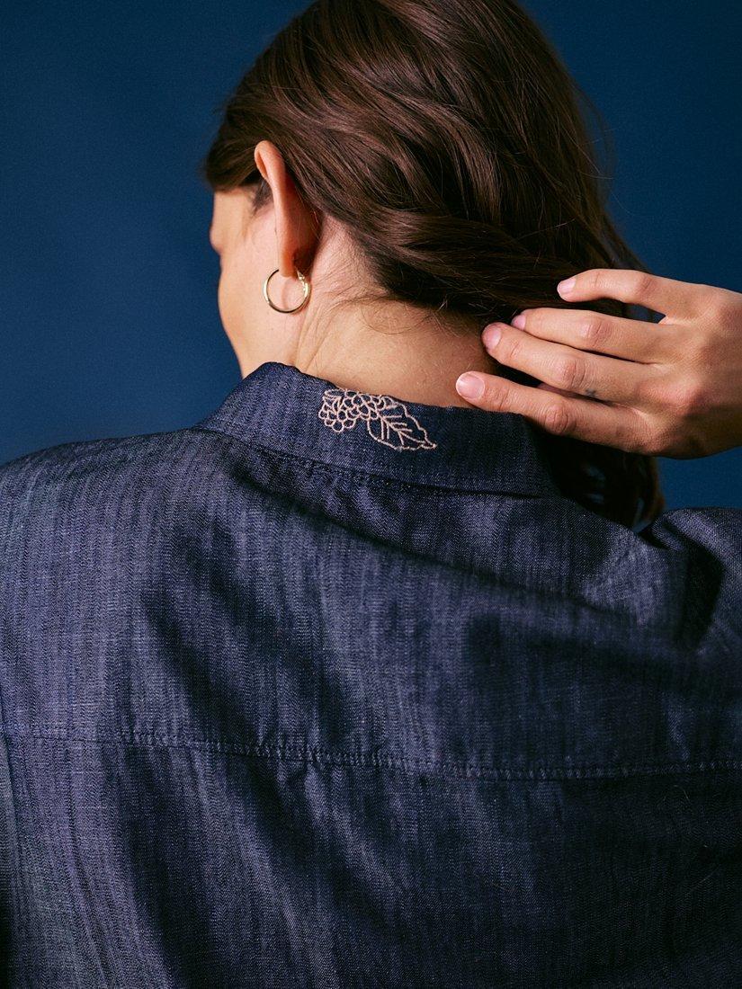 Product image 5 of 5, which shows Cape Cove Forage Denim Shirt, Blue, XS