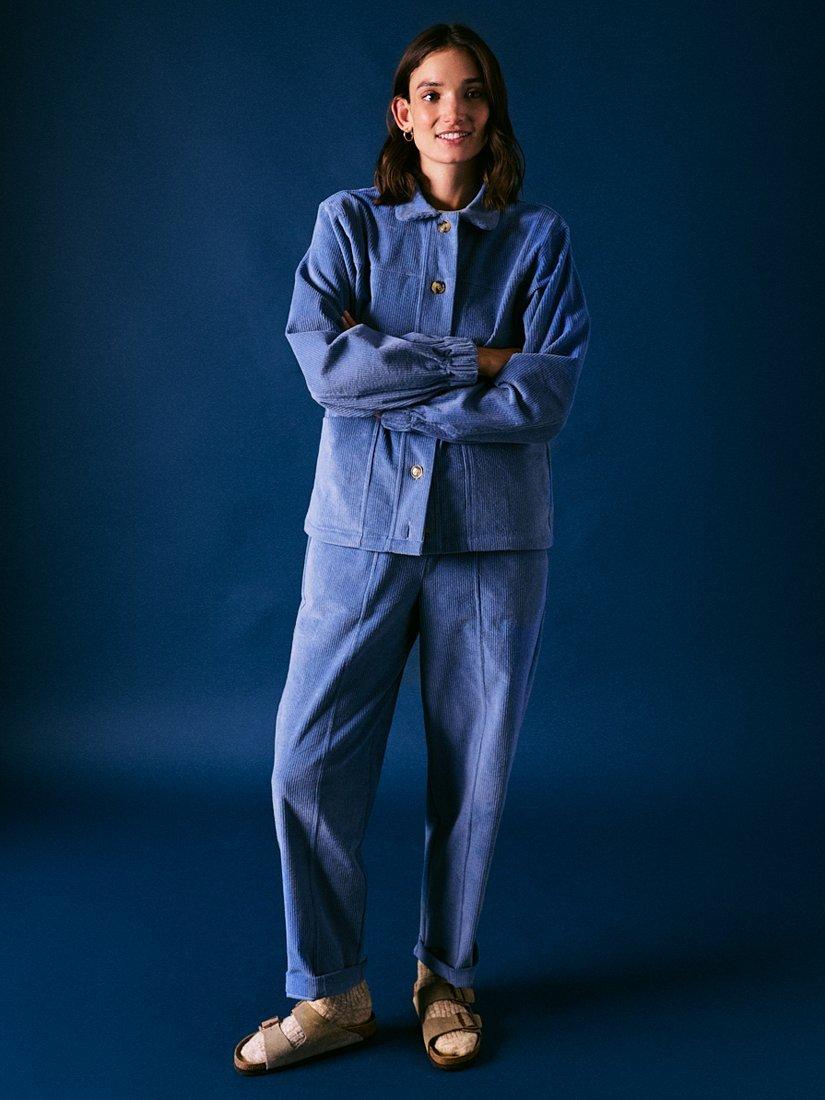 Product image 2 of 7, which shows Cape Cove Corduroy Short Jacket, Blue, XS