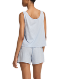 Nudea Scoop Neck Pure Organic Cotton Pyjama Top, Sky