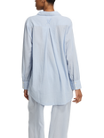 Nudea Relaxed Pure Organic Cotton Pyjama Shirt, Sky