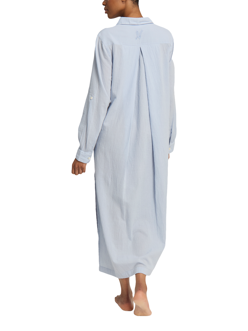 Product image 2 of 5, which shows Nudea Maxi Night Shirt, Sky, XS