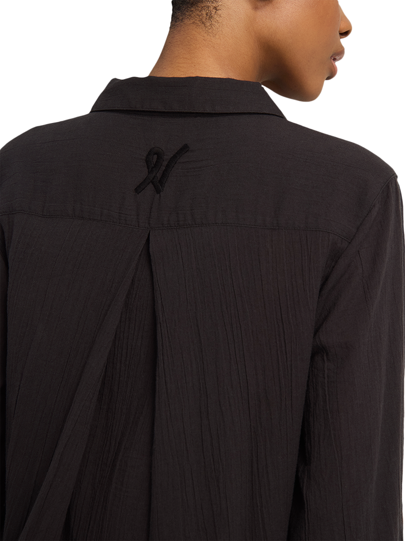 Product image 4 of 5, which shows Nudea Maxi Night Shirt, Black, XS