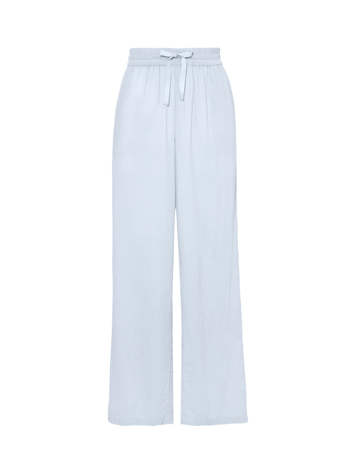 Product image 5 of 5, which shows Nudea Organic Cotton Pyjama Trousers, Sky, XS