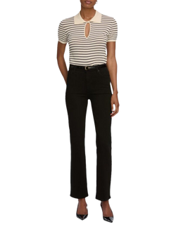 FRAME Le Sleek Straight Jeans, Black - view 2, Black