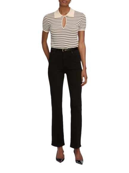 FRAME Le Sleek Straight Jeans, Black - view 2, Black