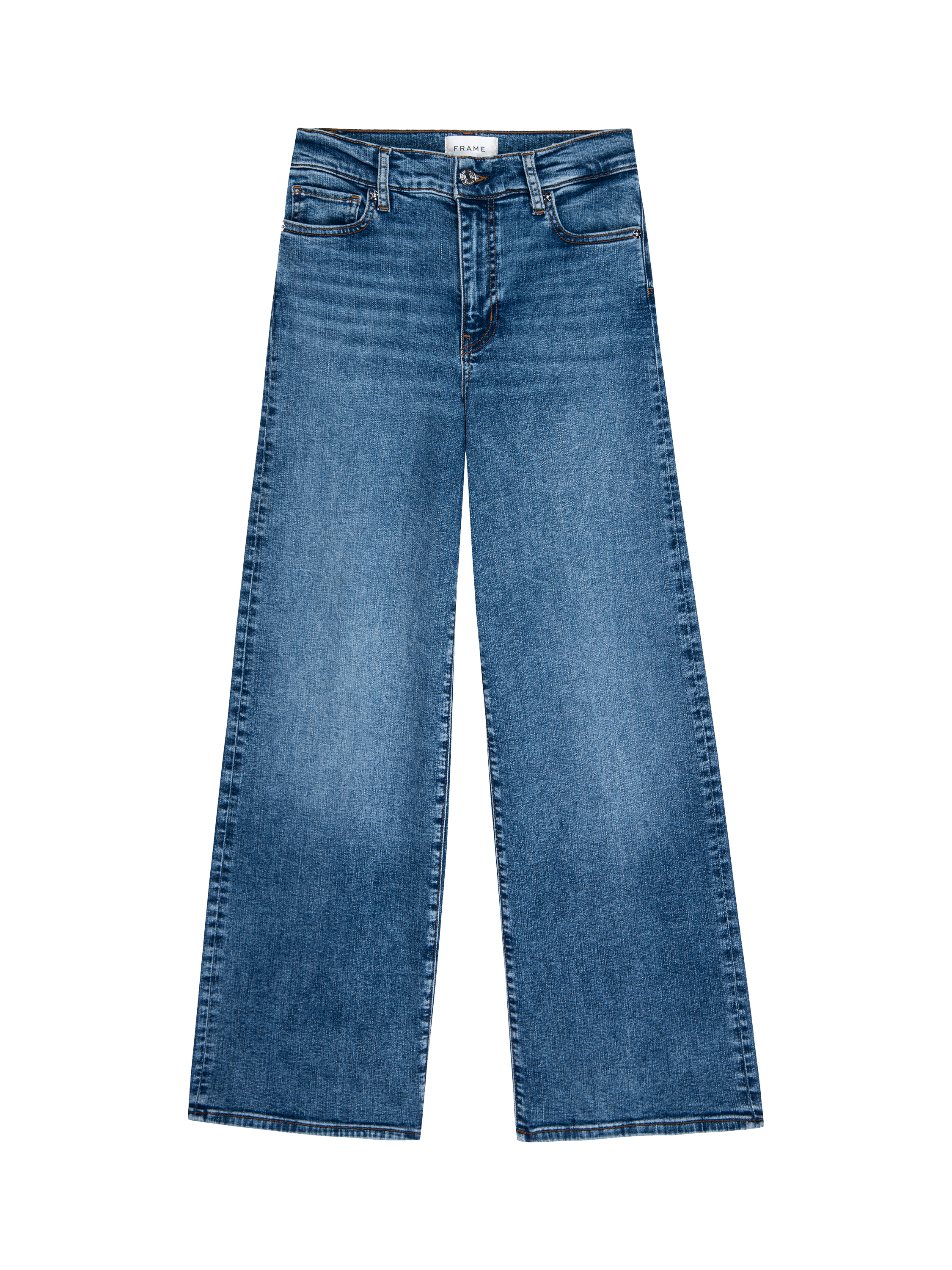 Product image 1 of 1, which shows FRAME Le Slim Palazzo Jeans, Canals, 24