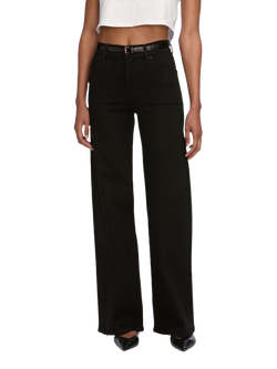FRAME Slim Palazzo Jeans - view 2, Black