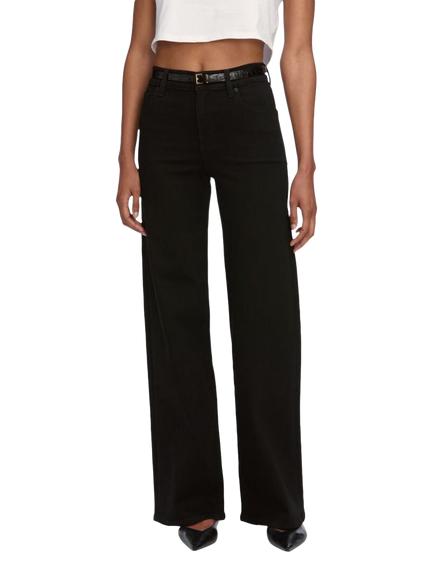 FRAME Slim Palazzo Jeans - view 2, Black