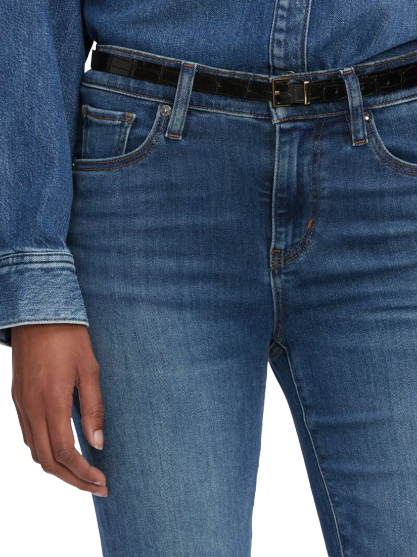 Product image 4 of 4, which shows FRAME The Icon Flare Jeans, Blue, 24