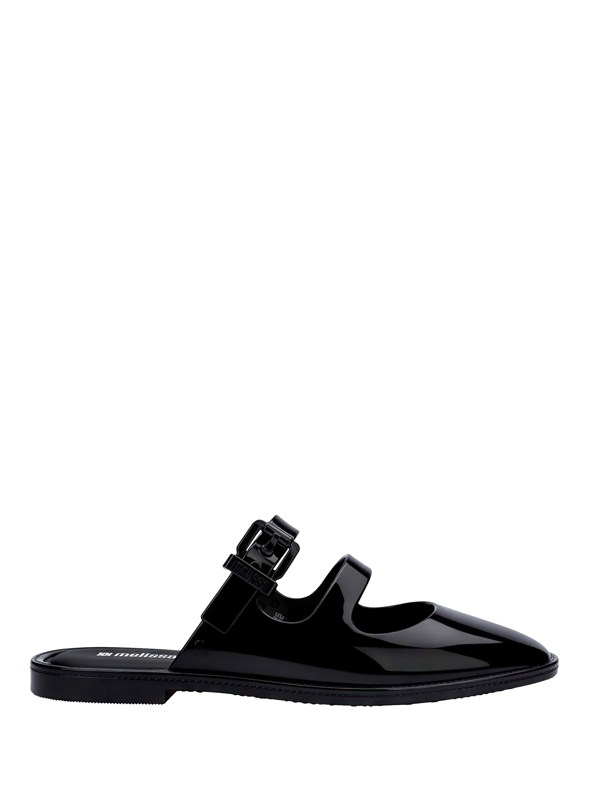 Product image 1 of 4, which shows Melissa Anastasia Jelly Slider Sandals, Black, 3