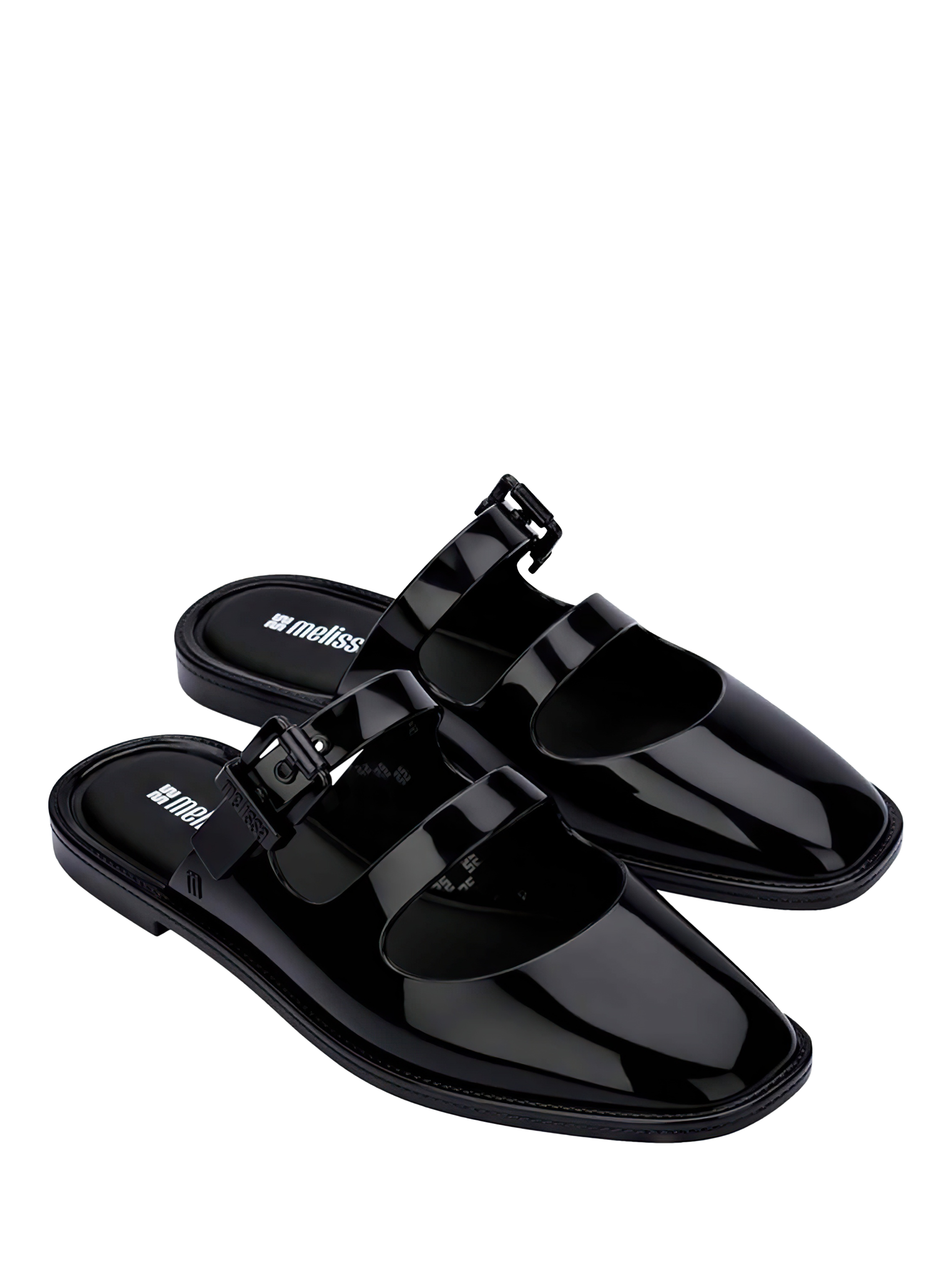 Product image 4 of 4, which shows Melissa Anastasia Jelly Slider Sandals, Black, 3