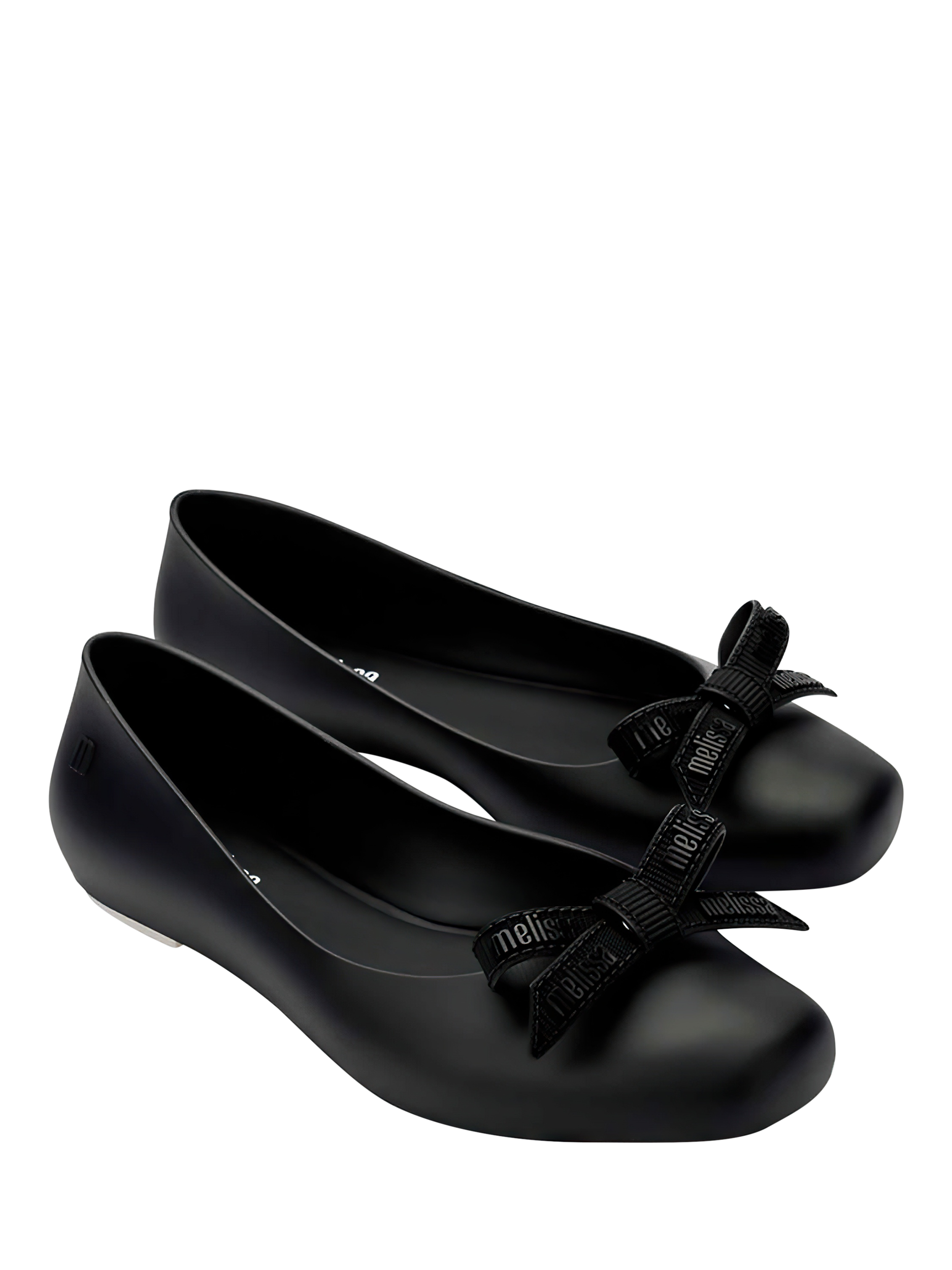 Product image 4 of 4, which shows Melissa Aura M Lover Ballerina Pumps, Black, 3