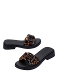Melissa Belle Slider Sandals, Black/Tortoiseshell