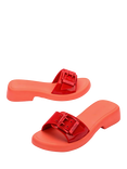 Melissa Belle Slider Sandals, Orange/Red