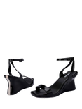 Melissa Celinna Wedge Heel Sandals, Black/Beige