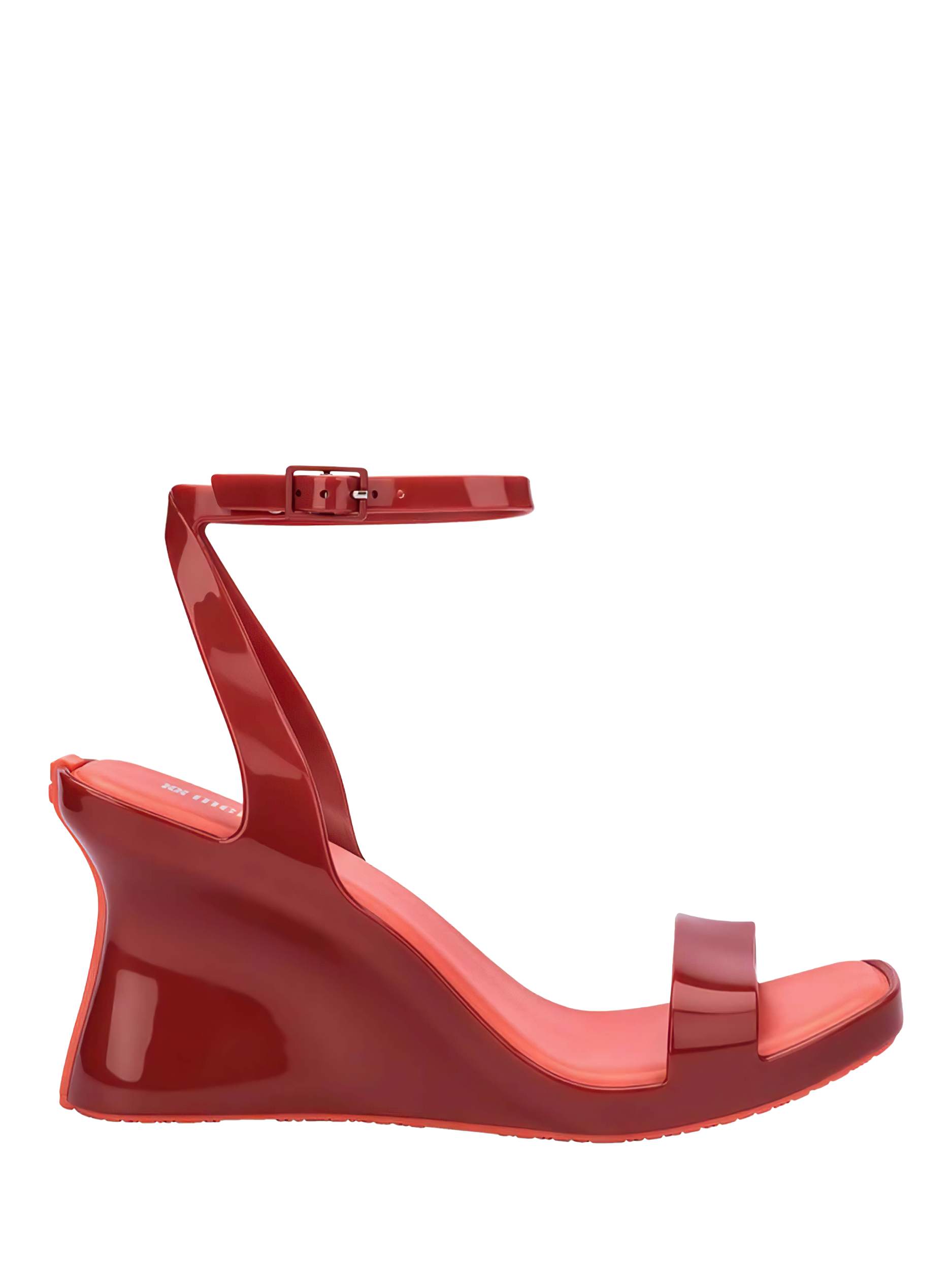 Product image 1 of 4, which shows Melissa Celinna Wedge Heel Sandals, Red/Orange, 3