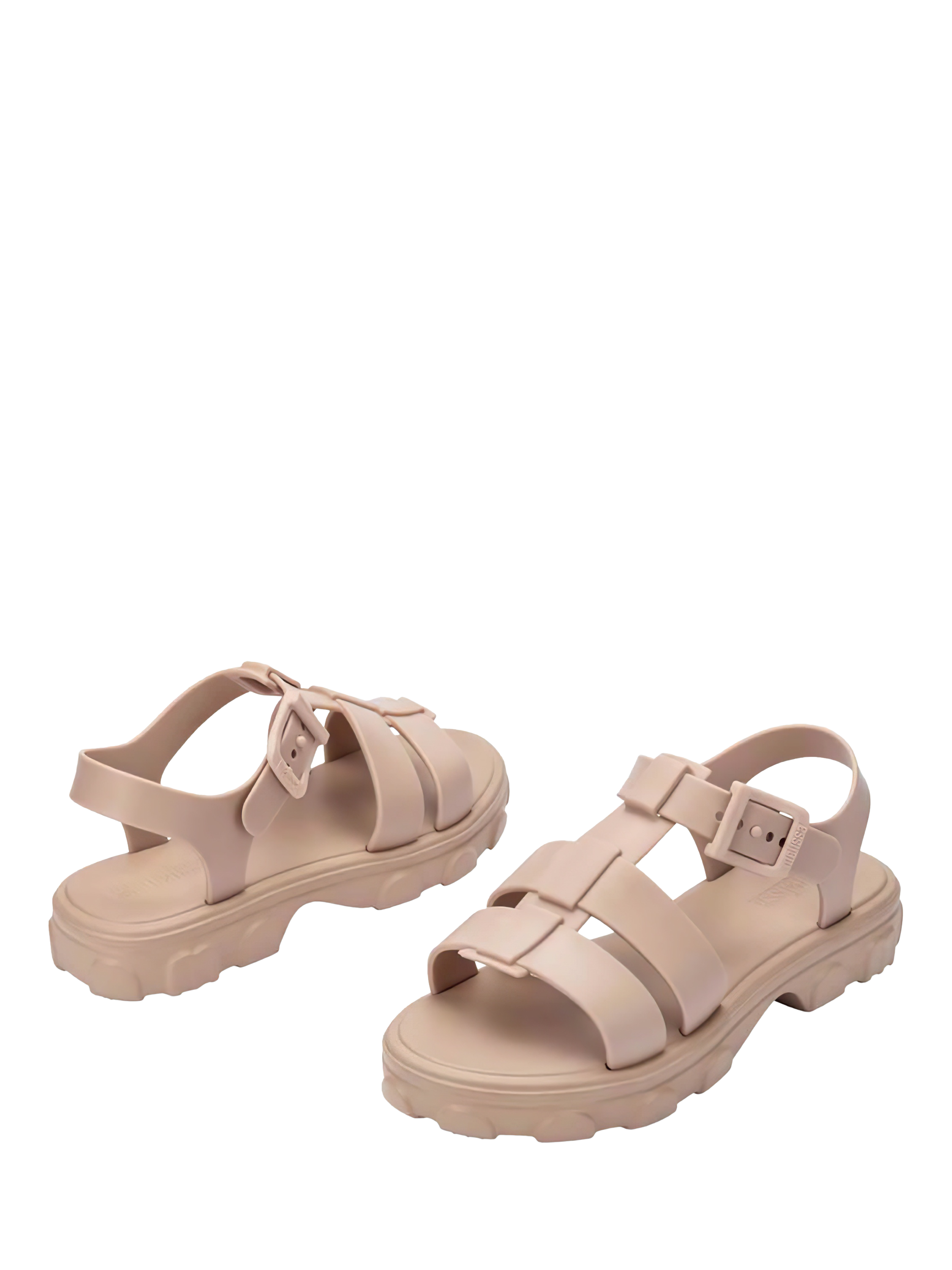 Product image 2 of 4, which shows Melissa Ella Strappy Sandals, Beige, 3
