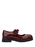 Melissa June Block Heel Mary Jane Jelly Shoes, Burgundy
