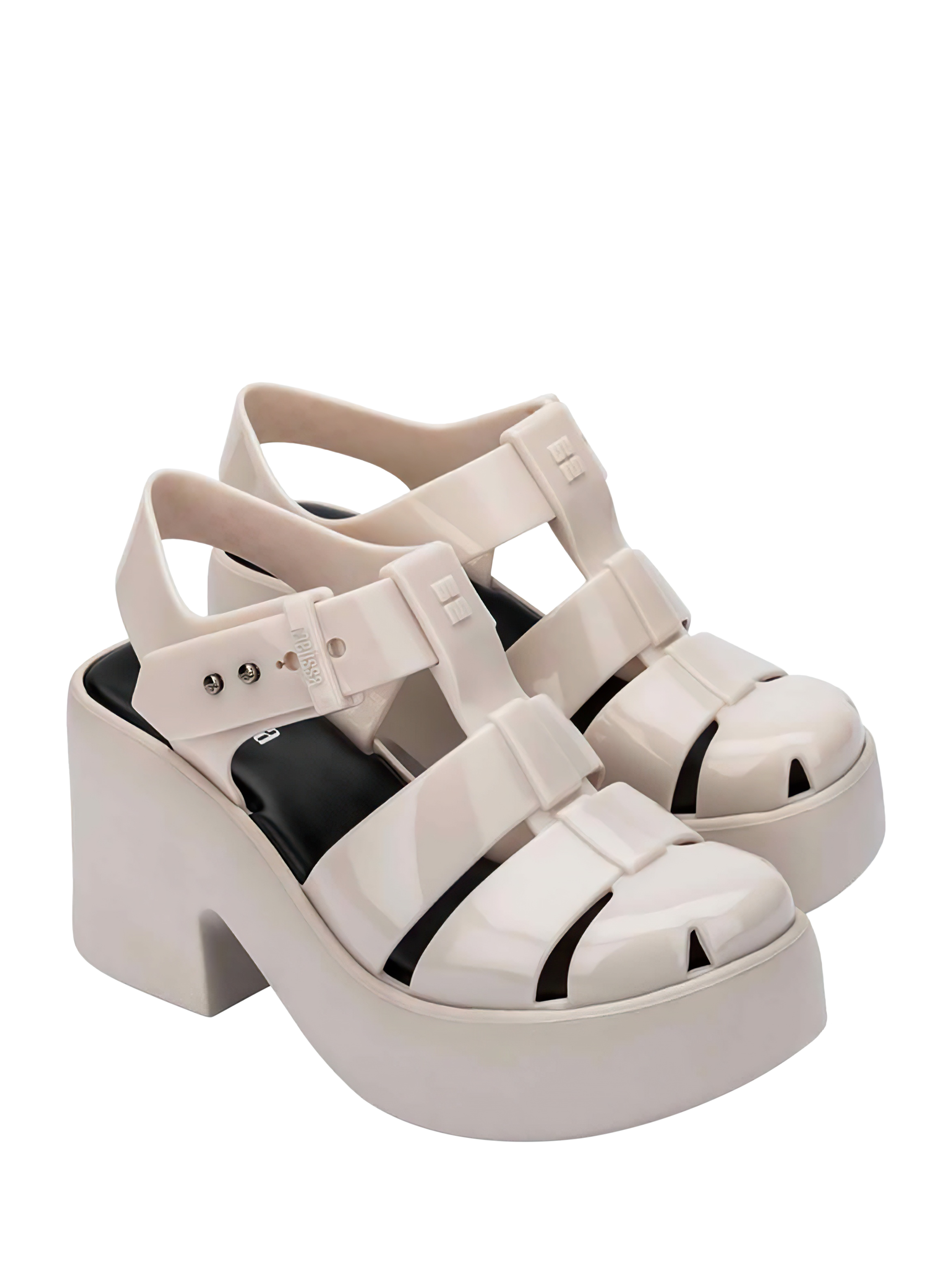 Product image 2 of 2, which shows Melissa Lulu Jelly Sandals, Beige, 3