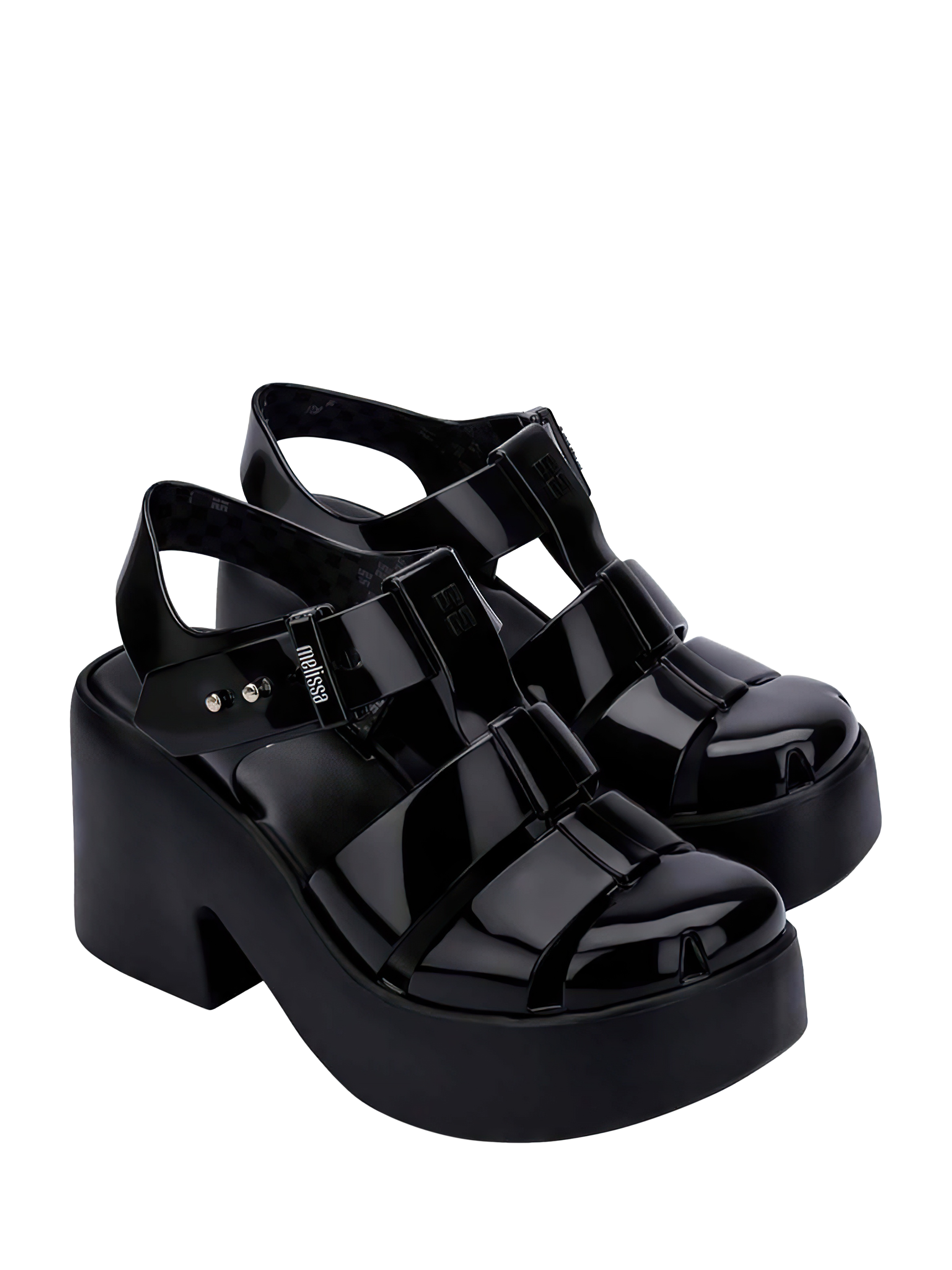 Product image 2 of 2, which shows Melissa Lulu Jelly Sandals, Black, 3