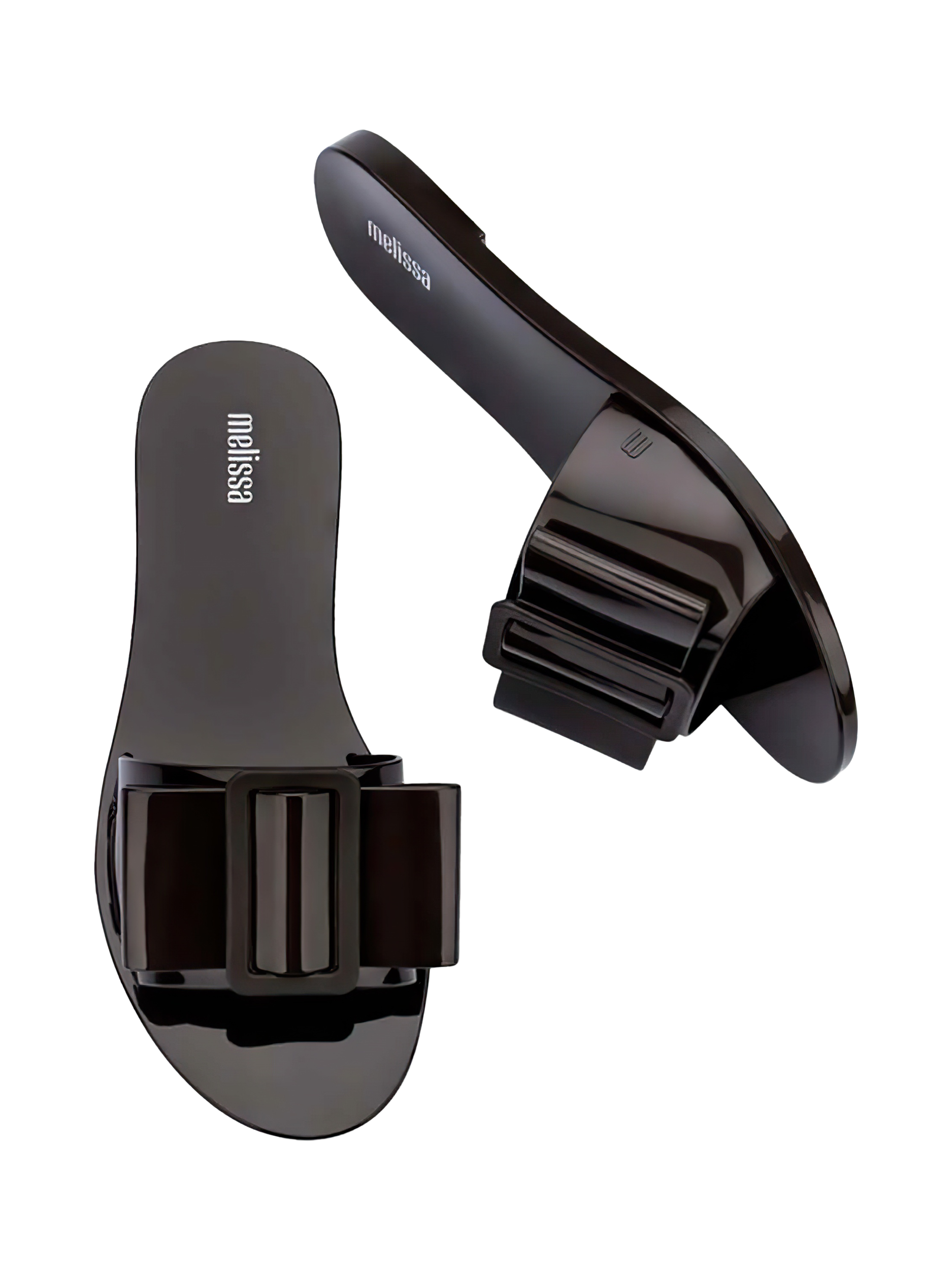 Product image 3 of 4, which shows Melissa Babe Ad Jelly Slider Sandals, Brown, 3
