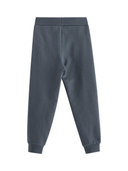 Lindex Kids' Cotton Blend Elasticated Jogging Bottoms, Dark Grey - view 2, Dark Grey