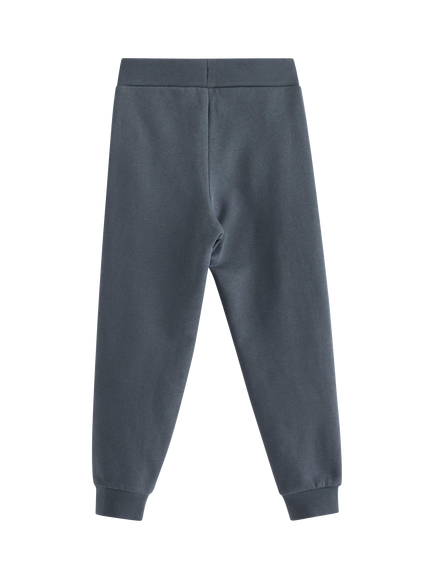 Lindex Kids' Cotton Blend Elasticated Jogging Bottoms, Dark Grey - view 2, Dark Grey