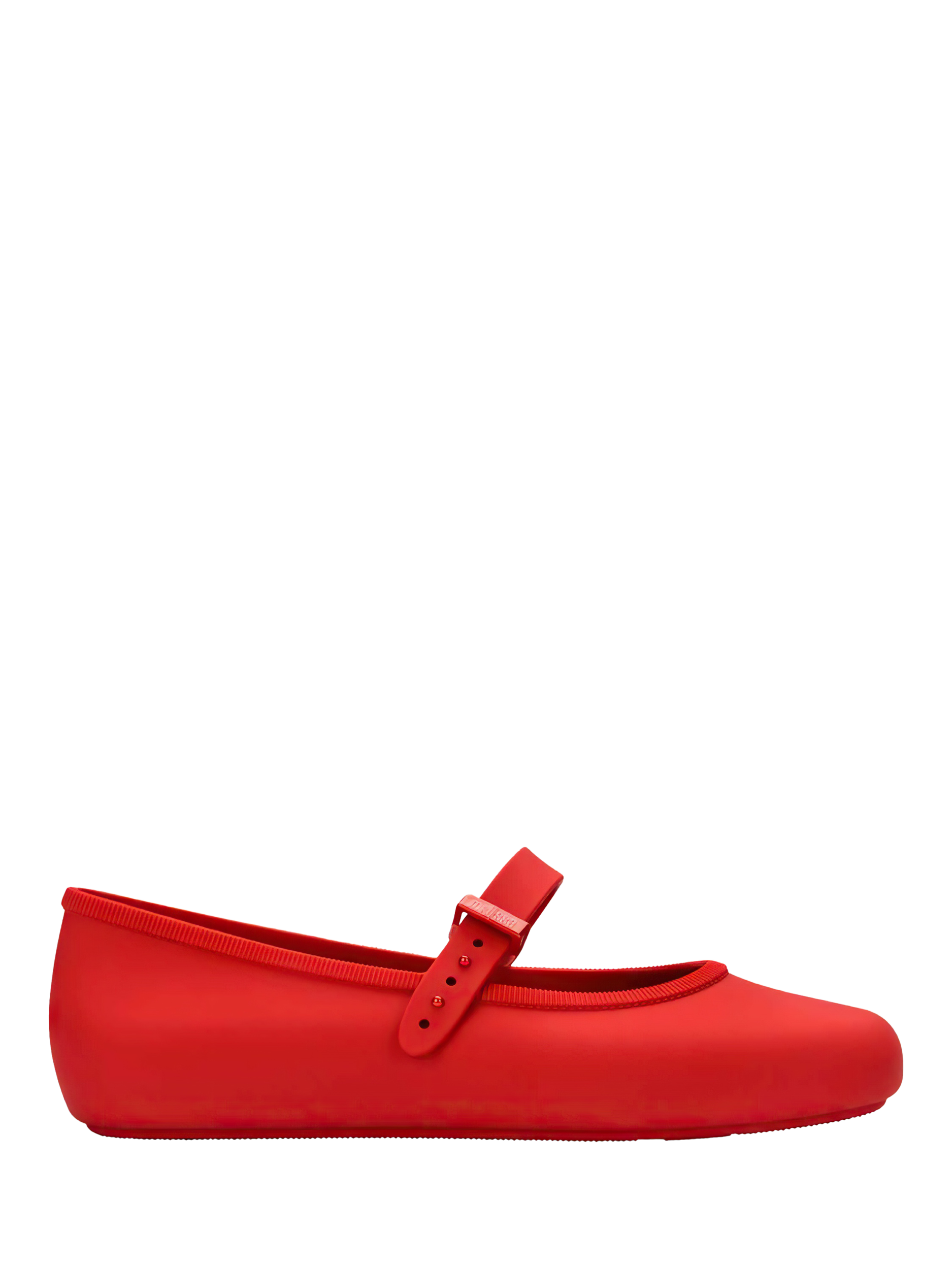 Product image 1 of 4, which shows Melissa Soft Ballerina Pumps, Red, 3