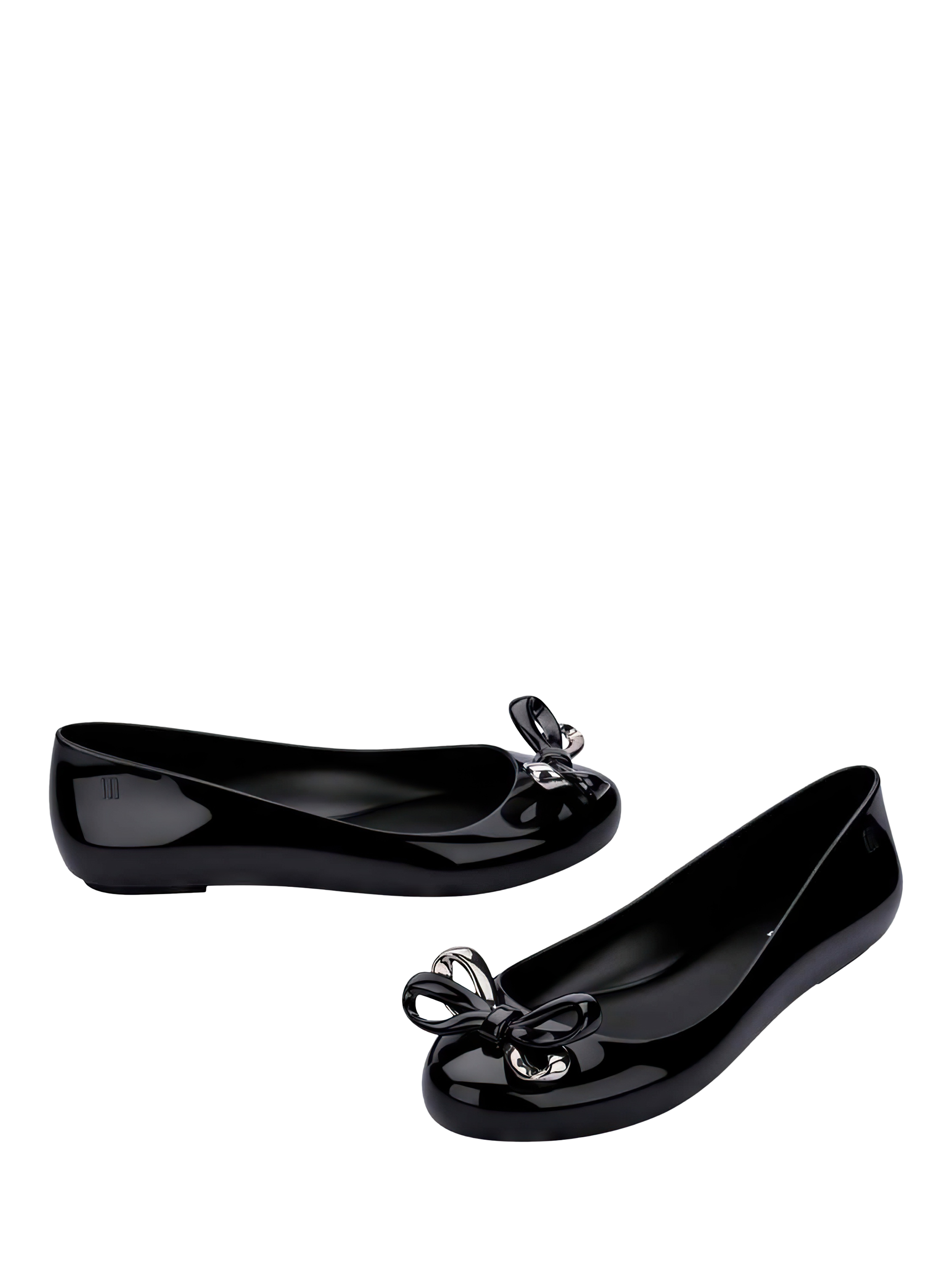 Product image 2 of 4, which shows Melissa Sweet Love Glam Jelly Ballet Flats, Black, 3