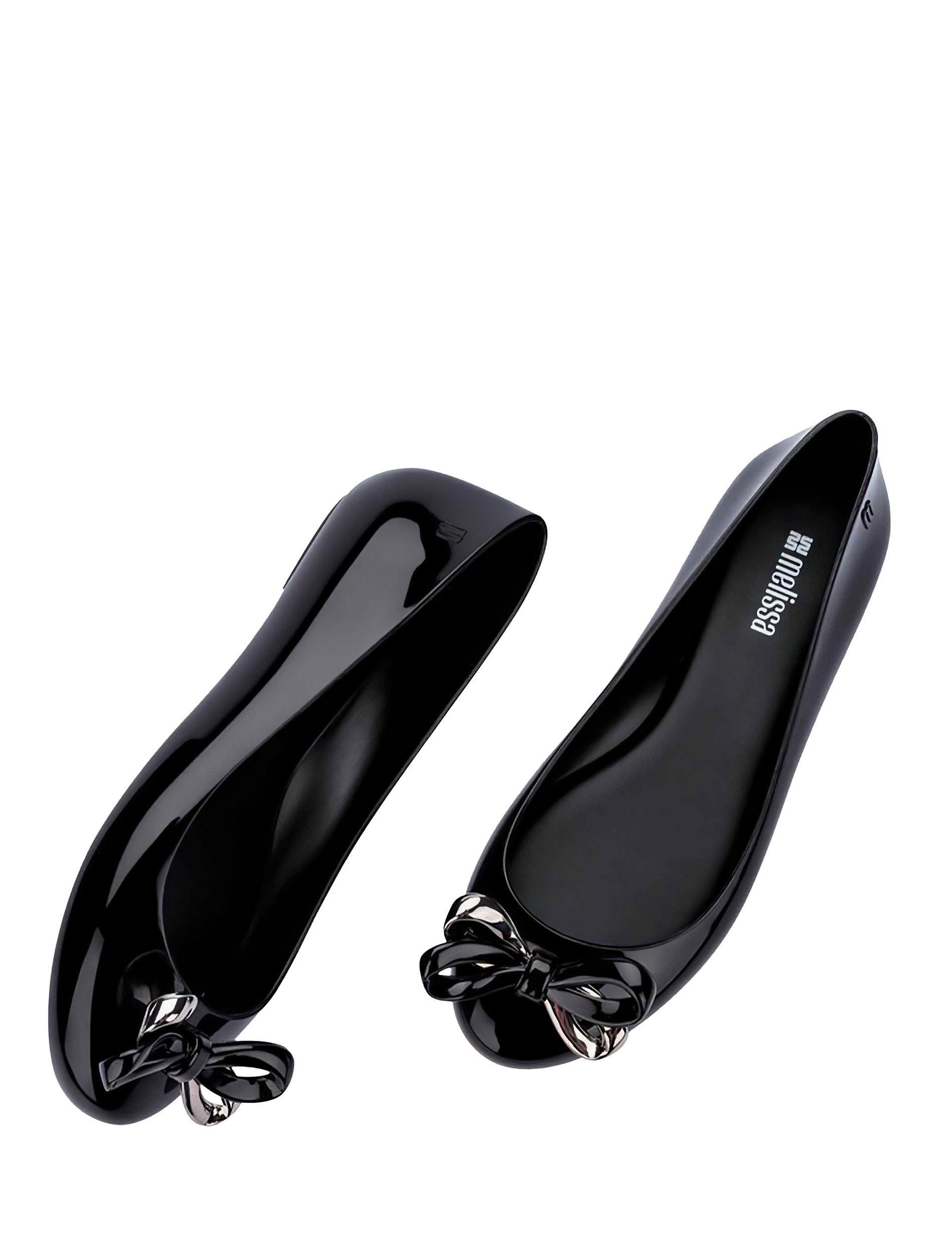 Product image 3 of 4, which shows Melissa Sweet Love Glam Jelly Ballet Flats, Black, 3