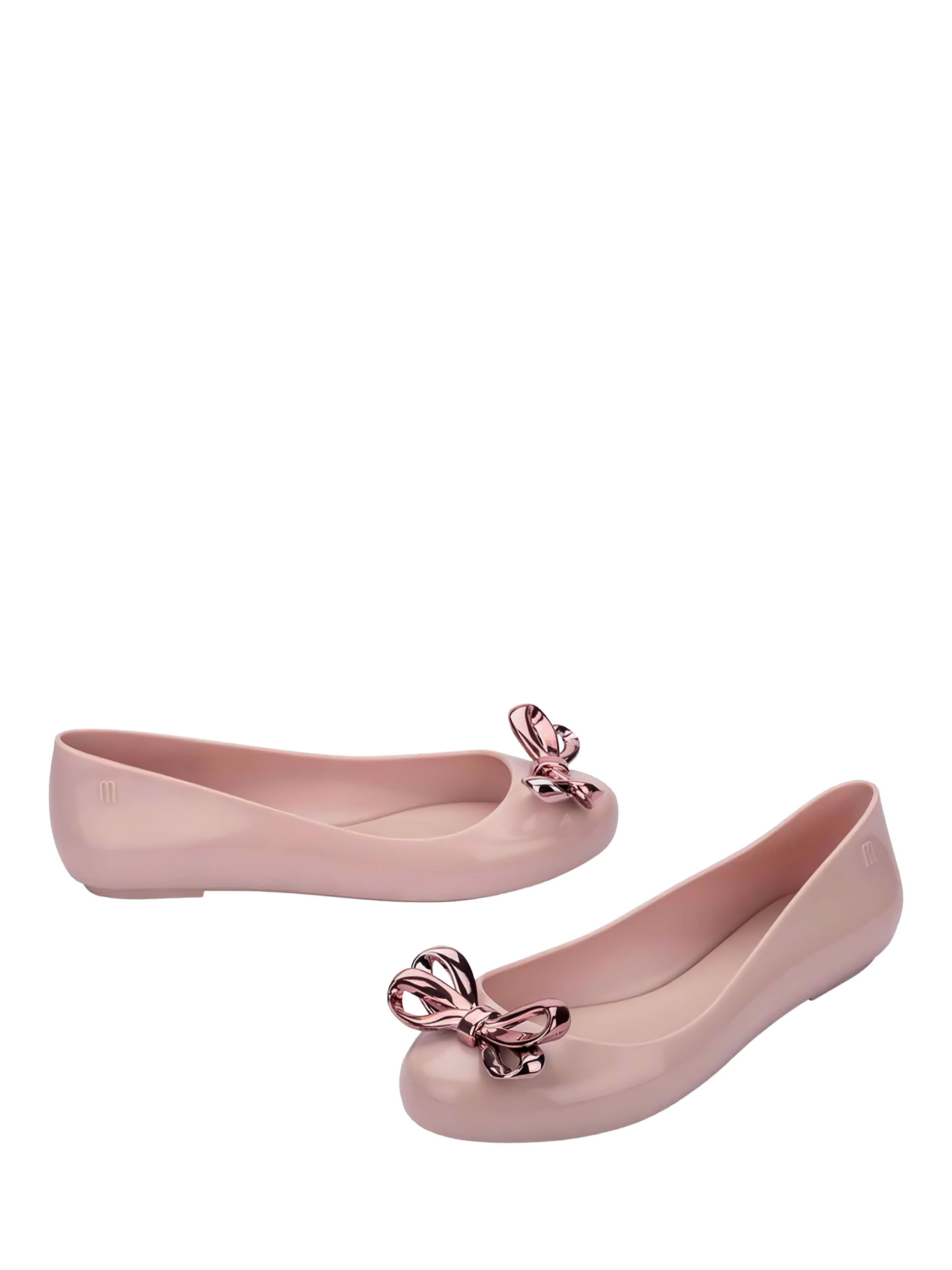 Product image 2 of 4, which shows Melissa Sweet Love Glam Jelly Ballet Flats, Pink, 3