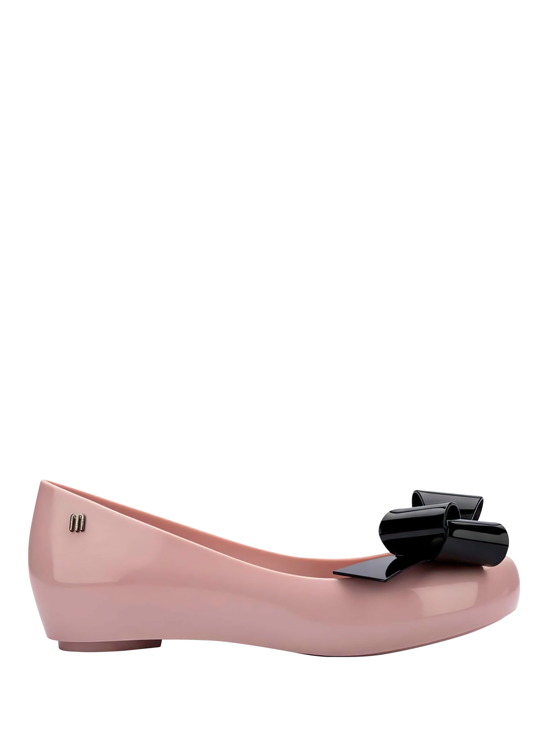 Product image 1 of 4, which shows Melissa Ultragirl Classy Ballerina Pumps, Black/Pink, Pink/Black, 4