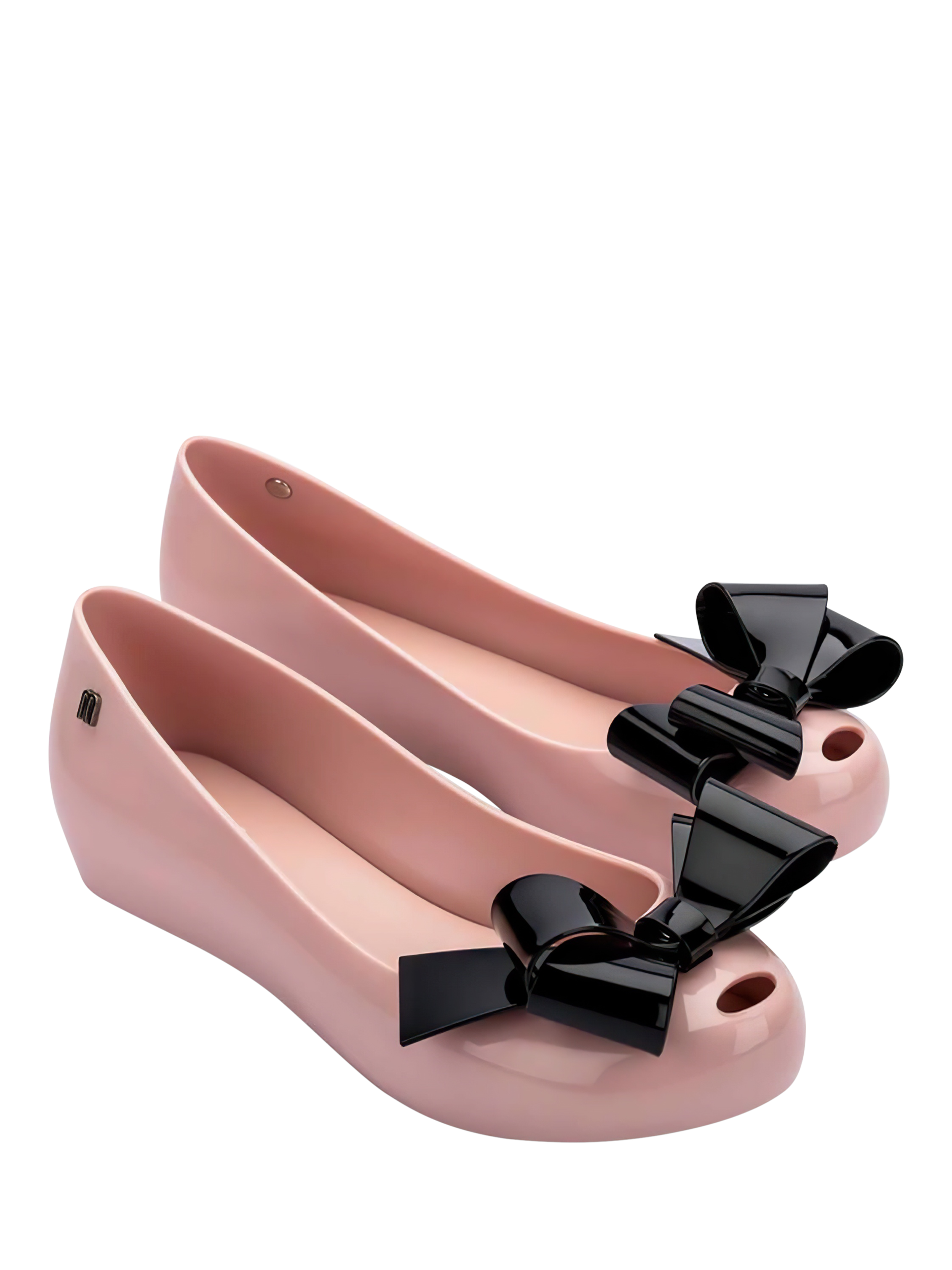 Product image 4 of 4, which shows Melissa Ultragirl Classy Ballerina Pumps, Black/Pink, Pink/Black, 4