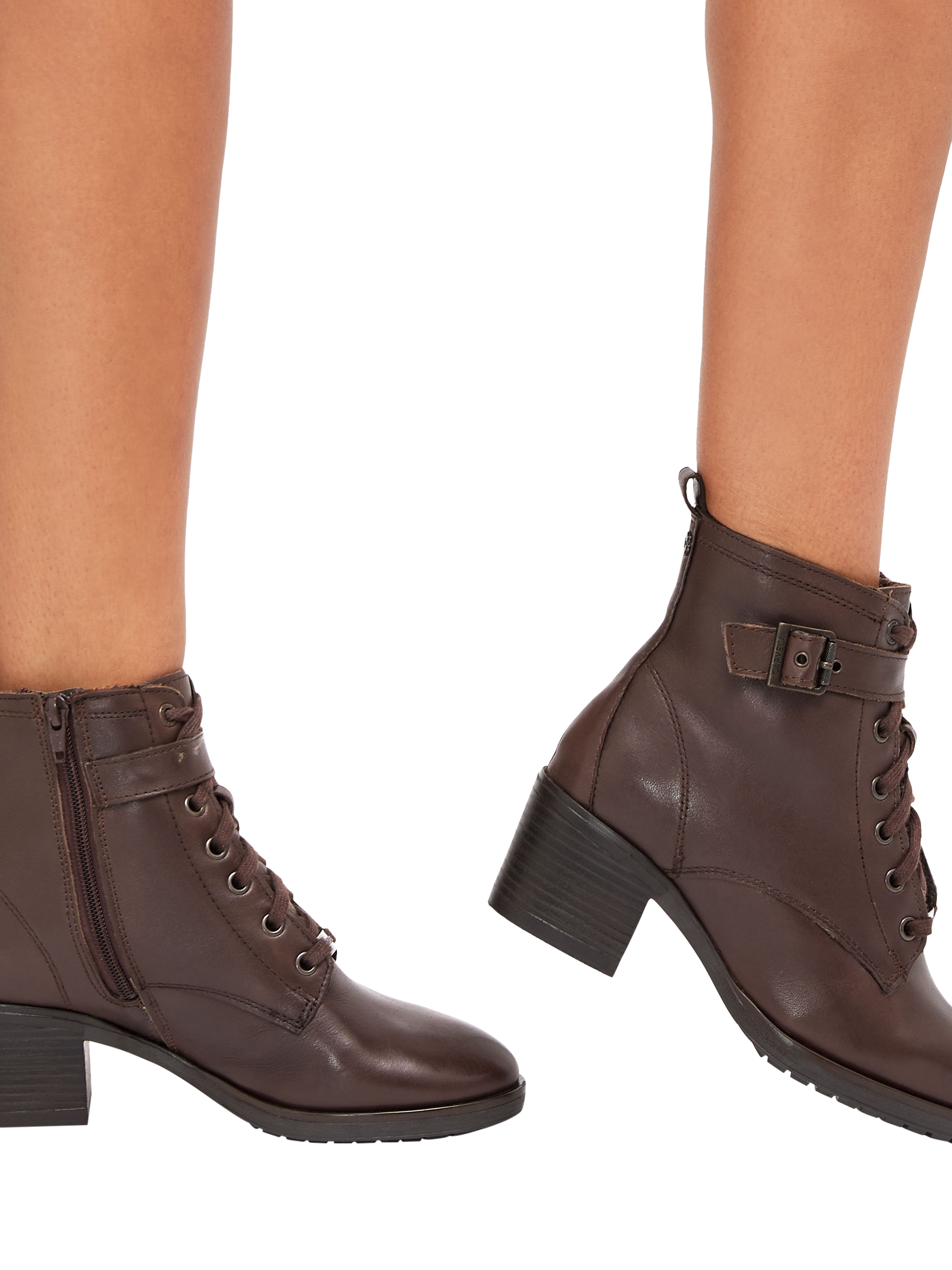 Product image 2 of 4, which shows Carvela Snug Leather Ankle Boots, Brown, 3
