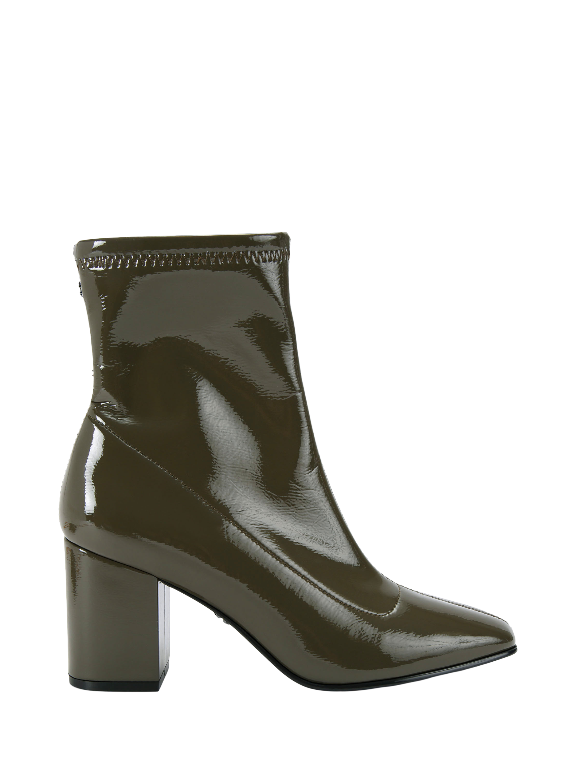 Carvela Strut Patent Ankle Boots, Green