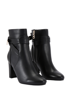 Carvela Tempt Wide Fit Heeled Ankle Boots, Black - view 2, Black/Comb