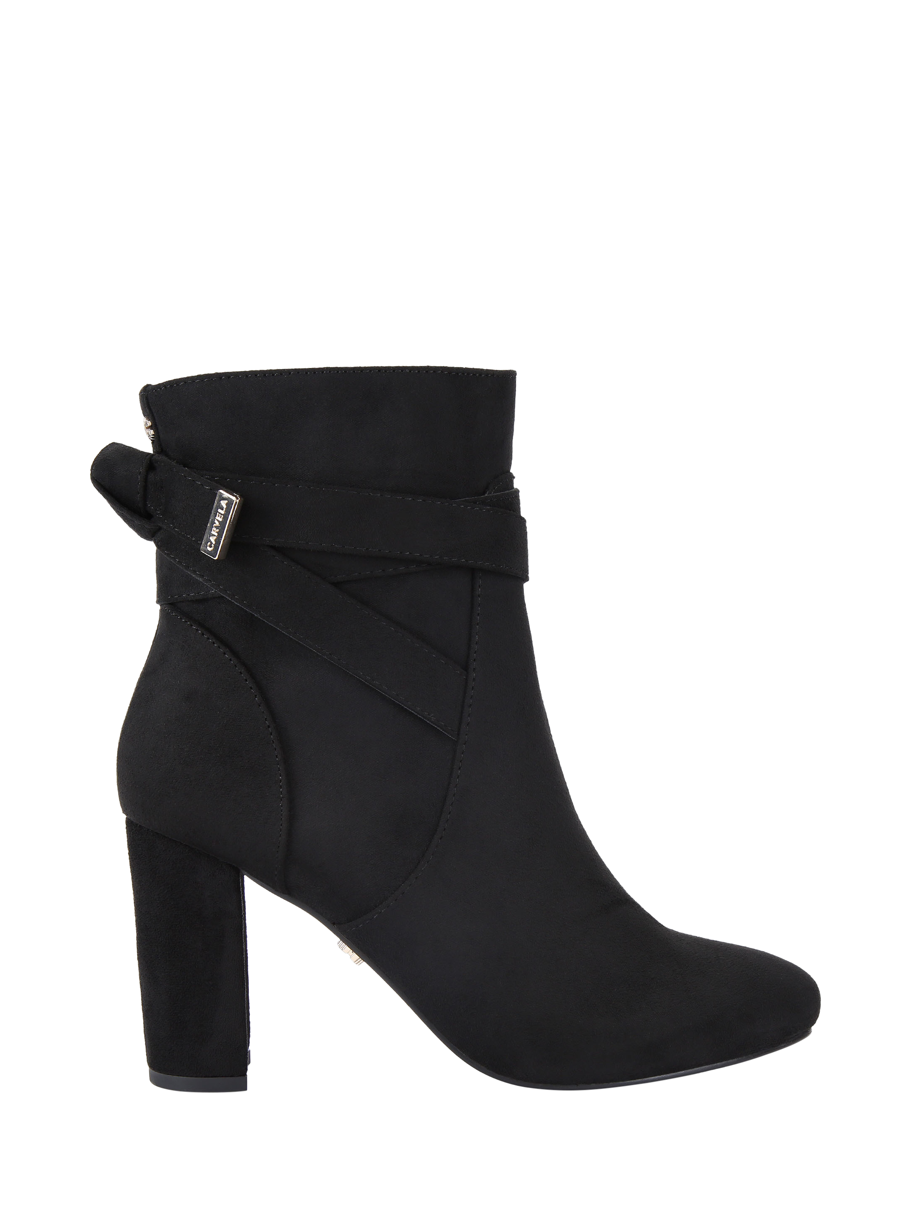 Product image 1 of 5, which shows Carvela Tempt Wide Fit Ankle Boots, Black, 3