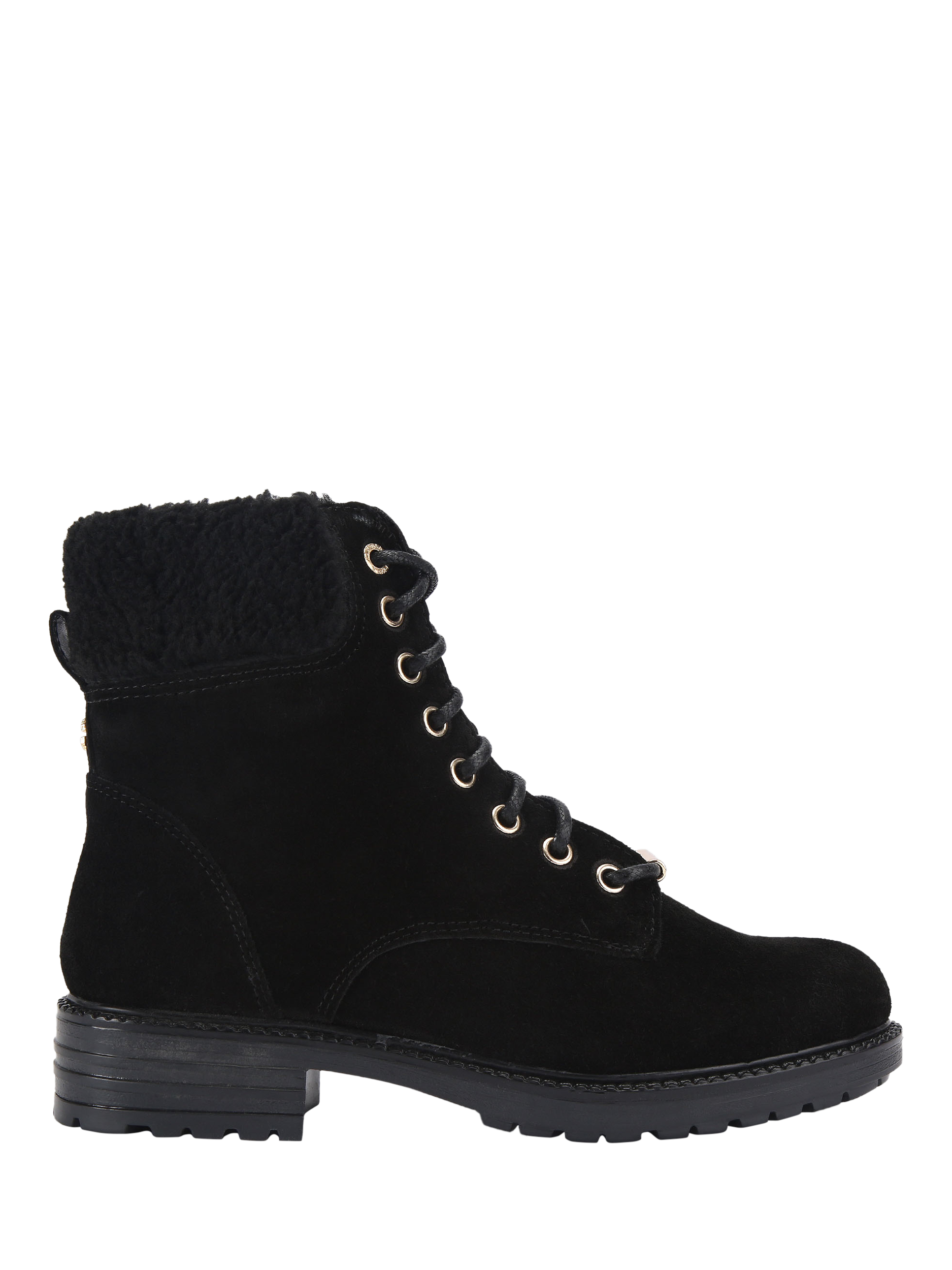 Product image 1 of 4, which shows Carvela Russ Suede Ankle Boots, Black, 3
