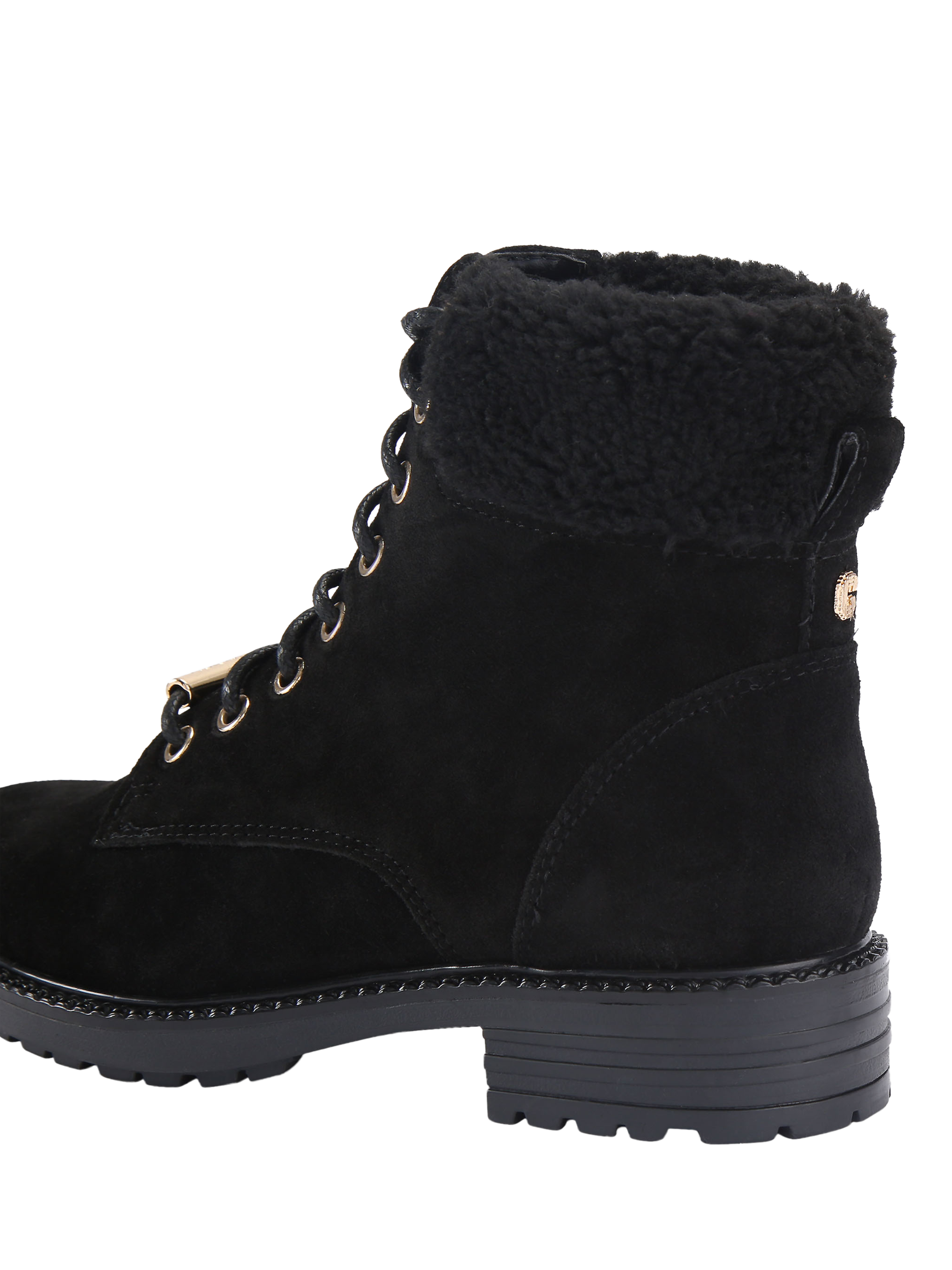 Product image 3 of 4, which shows Carvela Russ Suede Ankle Boots, Black, 3