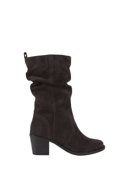 Carvela Secil Suede Calf Boots, Dark Grey, Dark Grey