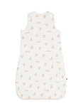 Petit Bateau Baby Cotton Blend Sleeping Sack, Marshmallow/Brun